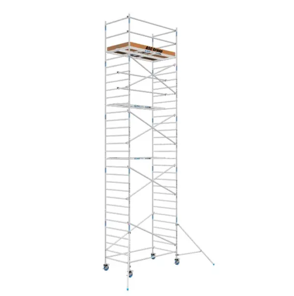 ASC/AluX -  Aluminium rolsteiger smal (75 x 190) werkhoogte 10 meter ZZP