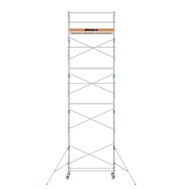 ASC aluminium rolsteiger smal (75 x 250) werkhoogte 10 meter VCA - Afbeelding 2