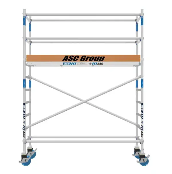 ASC Aluminium rolsteiger smal (75 x 190) werkhoogte 4 meter VCA - Afbeelding 2