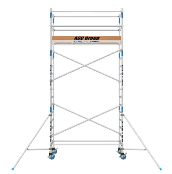 ASC aluminium rolsteiger smal (75 x 250) werkhoogte 6 meter VCA - Afbeelding 2