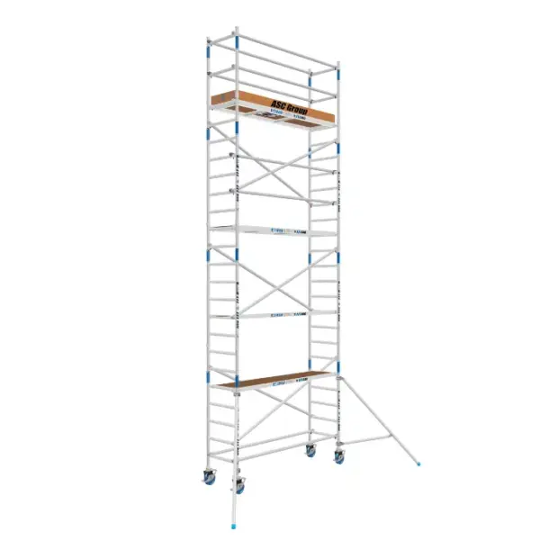 ASC aluminium rolsteiger smal (75 x 250) werkhoogte 8 meter VCA