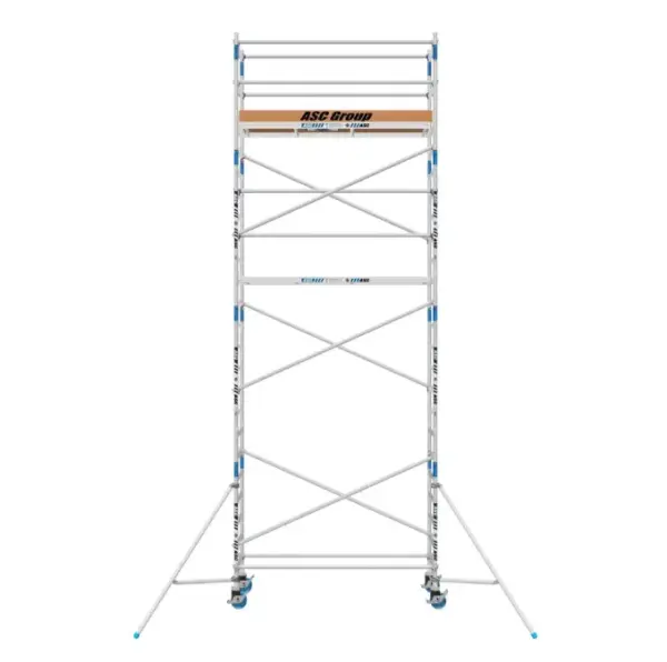 ASC aluminium rolsteiger smal (75 x 305) werkhoogte 8 meter VCA - Afbeelding 2