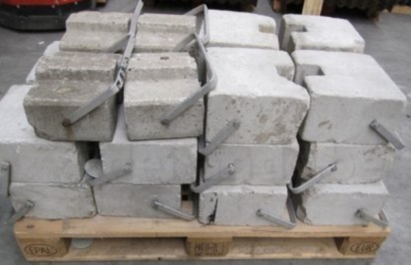 Ballastblok beton met handgreep