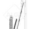 Empire aluminium ladder driedelig 3x9 professionele steekuitvoering - Afbeelding 2
