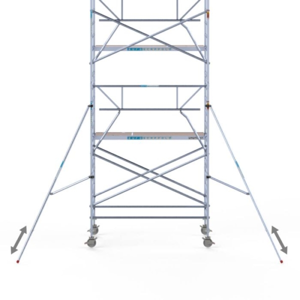 Euroscaffold Rolsteiger Original 135x250x12,2 m. Werkhoogte - Afbeelding 2
