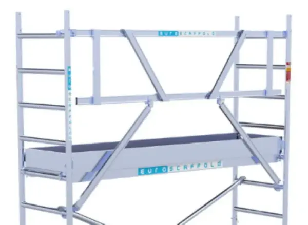 Euroscaffold Rolsteiger 135x250x10,2 m. Werkhoogte EN1004 norm - Afbeelding 2